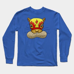 Luchador Squirrel Nut Biter Long Sleeve T-Shirt